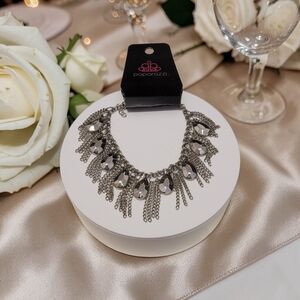 Paparazzi Silver Glam Fringe Bracelet